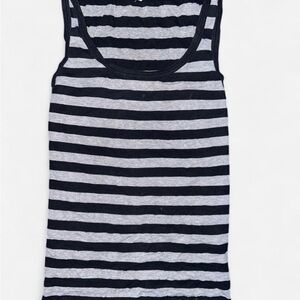 Striped Black and Gray Tank Top